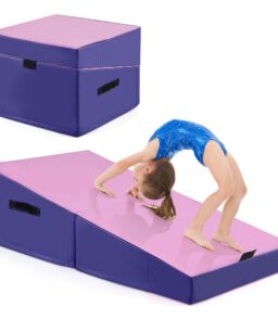Costway Folding Gymnastics Incline Mat. 48 x 24 x 14 in