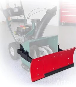 Throwerblade Snowplow Kit With Blade And Hardware - 22 To 32-inch 2-Stage And 3 Stage Snowblower Attachment
