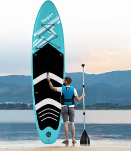 FBSPORT Inflatable Stand Up Paddle Board 11ft x 33in x 6in With SUP Accessories