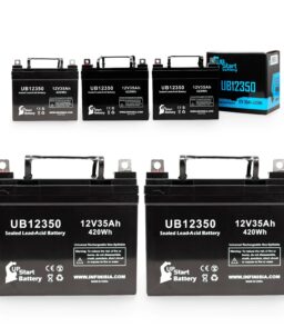 UpStart Battery Sealed Lead Acid Replacement Battery for Imc Heartway Escape H - UB12350. 12V 35Ah 35000mAh L1 Terminal. 5 Pack