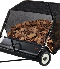 VEVOR Tow-Behind Lawn Sweeper. 52 in. 26 cu.ft.