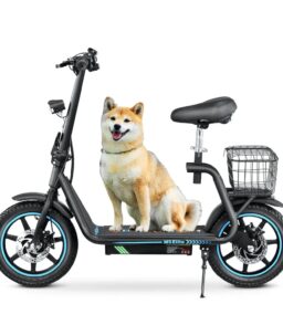 BOGIST Electric Scooter With Seat. 500W Motor. 25mph. 45km Range. 48V 13Ah. Blue - M5 Elite