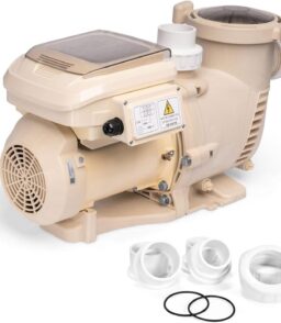 XtremepowerUS Variable Speed In-Ground Pool Pump 230V. 1.5 HP. 6 660 GPH. Max 1.75 HP