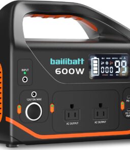 bailibatt Portable Power Station 600W 293Wh 120V - DW601S