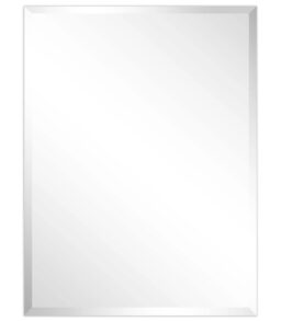 Frameless Beveled Prism Wall Mirror - Clear