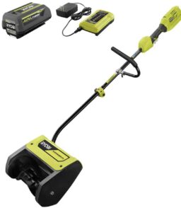 RYOBI 40V 12 in. Cordless Electric Snow Shovel With 4.0 Ah Battery And Charger