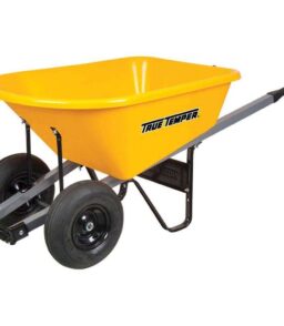 True Temper Poly Wheelbarrow 6 cu. ft. - Dual Wheels