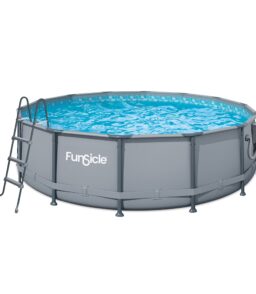 Funsicle Oasis Round Above-Ground Pool 14-ft x 42-in Gray