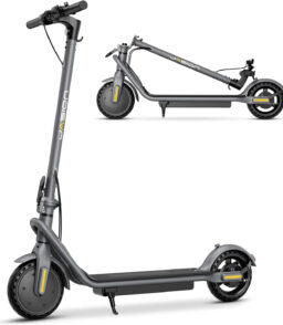 Jasion Electric Kick Scooter. 500W Peak. Up To 15.5 MPH. 19 Miles. Grey - JS2