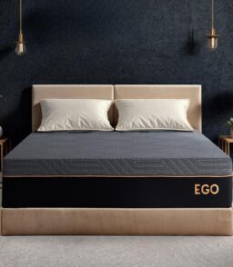 EGOHOME Queen Copper Gel Cooling Memory Foam Mattress. 60x80x12. Black