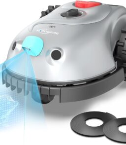 YARDCARE Robot Lawn Mower With HD Vision Navigation. 6.3-In Cutting Width - V100