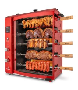 Brazilian Flame Churrasco Propane Gas Rotisserie Oven Grill Roaster With Auto Rotating Skewers - 2024 Series