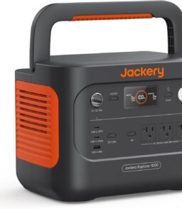Jackery Explorer 1000 v2 Portable Power Station. 1070Wh LiFePO4. 1500W AC. 100W USB-C - Renewed