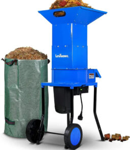 Landworks Electric Leaf Mulcher & Shredder. 120V. 11-Inch Blade. 0.5-Inch Cutting Capacity