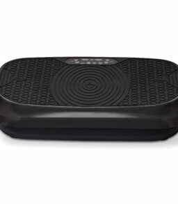 LifePro Compact Vibration Plate Exercise Machine With Workout Bands. Black - Waver Mini