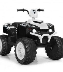 Electric Kids' ATV With LED Lights And Treaded Tires - White