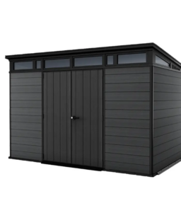 Keter Weather-Resistant Resin Storage Shed. 11 ft. x 7 ft. - Cortina