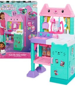 Gabby's Dollhouse Cakey Cat Kitchen Set For Kids. 3ft Tall With Sounds & Accessories
