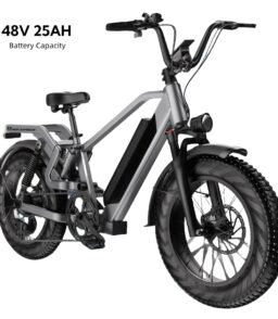 Adult Folding Electric Bike. 20in Fat Tire. 750W. 48V 25AH. 7 Speed. 20MPH - RS