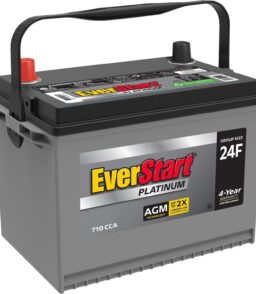 EverStart Platinum AGM Automotive Battery. Group Size 24F. 12 Volt. 750 CCA