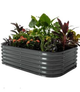 Vego Garden 17 Tall 6 In 1 Modular Metal Raised Garden Bed Kit