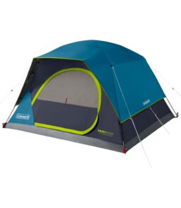 Coleman 4 Person Dark Room Skydome Camping Tent. Blue