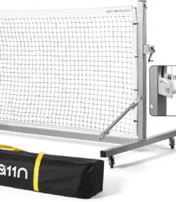 Pickleball Net System. White. Metal. 22' Wide