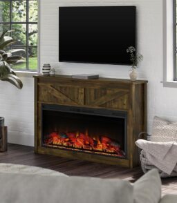Electric Fireplace With Mantel. 49-Inch - Farmington