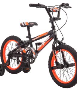 Mongoose 16 inch Mutant Kid's BMX Bike. Ages 3-5. Black & Orange - Mutant