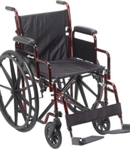Drive Medical Rebel Lightweight Manual Wheelchair - Red