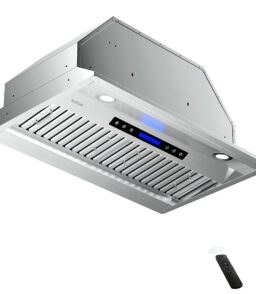EKON Kitchen Expert 36 inch 900 CFM Convertible Insert Range Hood With Remote Control
