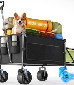 KEESTP Electric Utility Wagon. 300W. 330 Pounds. 6.5 Inch All-Terrain Wheels