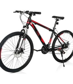 CamPingSurvivals 26 in Lightweight Explorer Mountain Bike. 21-Speed. Red/Black