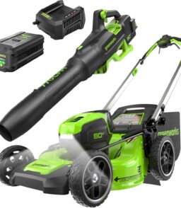 Greenworks 80V 21in Self-Propelled Lawn Mower And Blower Kit With 5.0Ah Battery - Gen 2