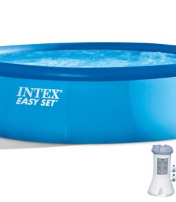 Intex Easy Set Inflatable Round Family Swimming Pool 15 ft x 42 in With Pump And Vacuum - 26165EH / AC11CBX