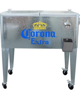 Leigh Country Galvanized Corona Outdoor Cooler. Silver. 80 Qt. - MC 47902