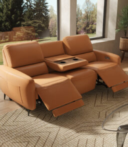 AeroStretch 3 Seater Power Zero Wall Recliner Sofa with Drop Down Table Tray