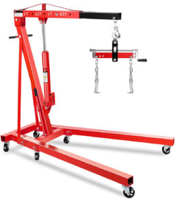 Garvee 2 Ton Hydraulic Folding Shop Crane Engine Hoist With Lever