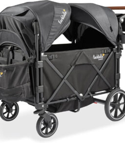 Foldable Stroller Wagon for Kids and Babies. 4 Seats. 214 lbs Capacity - Caravan Quad