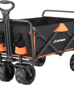 EchoSmile Collapsible Utility Wagon. 350 Lbs Capacity. 35.4 x 21.6 x 19.6 in. 4 x 7 in Wheels