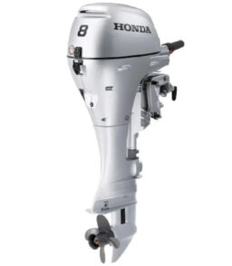 HONDA MARINE 8 HP 4-Stroke Outboard Motor. 20 in Shaft. Silver - BFP8DK3LHT