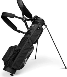 Sunday Golf Lightweight Golf Stand Bag. 3.4 Pounds. Matte Black - Loma XL
