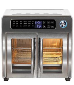 Emeril Lagasse French Door 360 Air Fryer Convection Oven. 26-Quart Stainless Steel