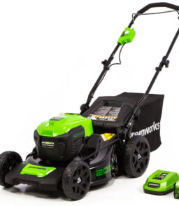 Greenworks 40V 20-Inch Brushless Walk-Behind Push Lawn Mower With 40 Ah Battery And Quick Charger - 2516302