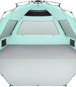 Large Pop Up Beach Tent Sun Shelter. 5-6 Person. 98.4in L x 55in D x 58in H