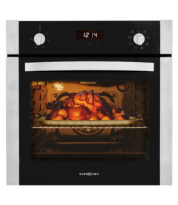 EuroChef Built-In Electric Wall Oven. 60cm. 70L. 8 Cooking Functions - OE708B